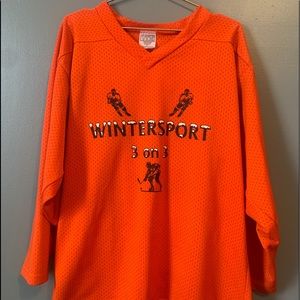 Orange Hockey Jersey
